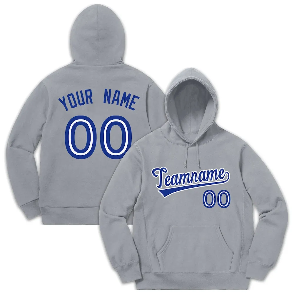 Custom Purple Black-White Classic Style Pullover Fashion Hoodie Uniform