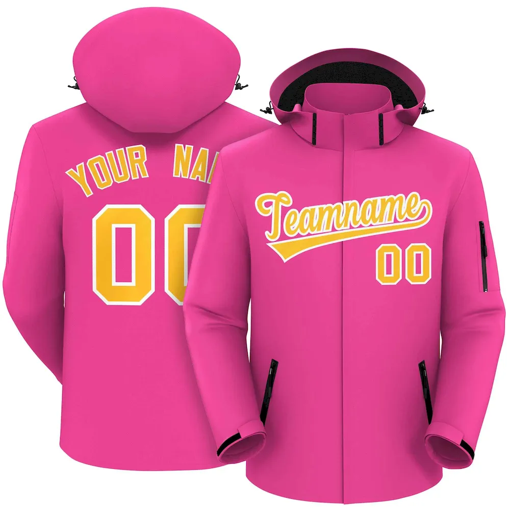 Custom Powder Blue Navy-Navy Classic Style Waterproof Jacket