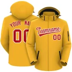 Custom Navy White-Red Classic Style Waterproof Jacket