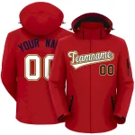 Custom Red White-Gold Classic Style Waterproof Jacket