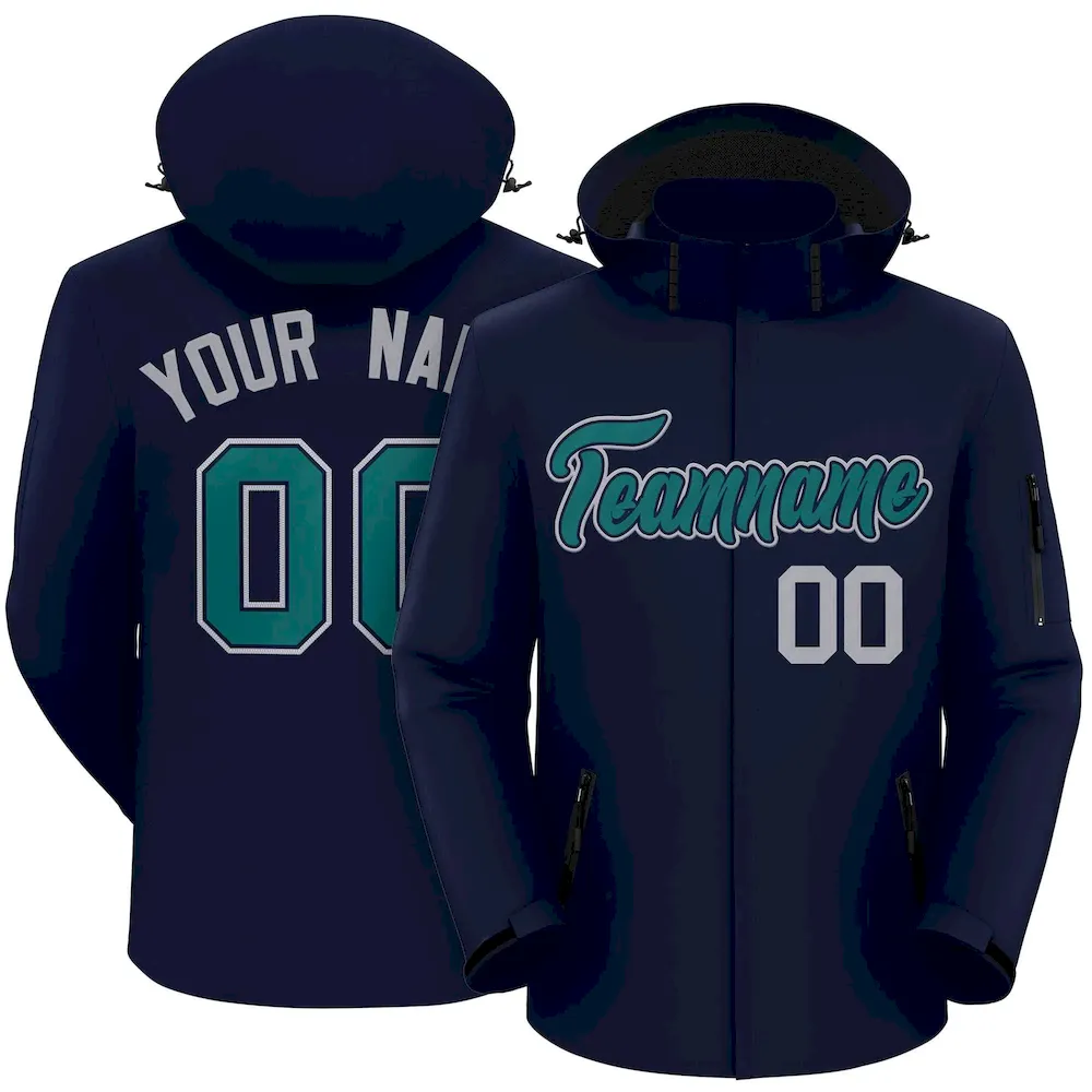 Custom White Light Blue Pinstripe Personalized Two-Tone Authentic Baseball Jersey