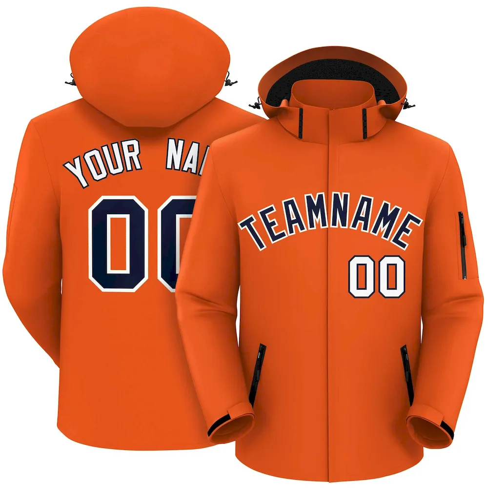 Custom Sky Blue Orange Pinstripe Personalized Raglan Sleeves Authentic Baseball Jersey