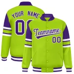 Custom Teal Varsity Full-Snap Color Block Letterman Jacket