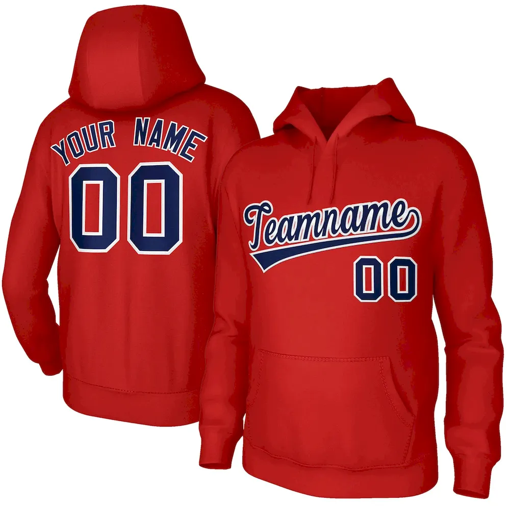 Custom Classic Style Hoodie Game Red Training Uniform For Men
