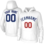 Custom Stitched Gray Black-White Classic Style Sweatshirt Pullover Hoodie