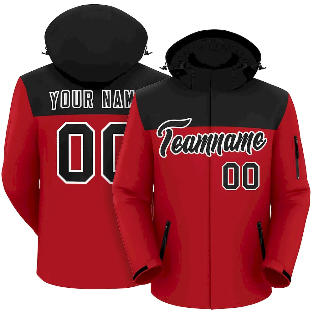 Custom Black Crimson Gradient Stripe Fashion Authentic Two-Button Baseball Jersey