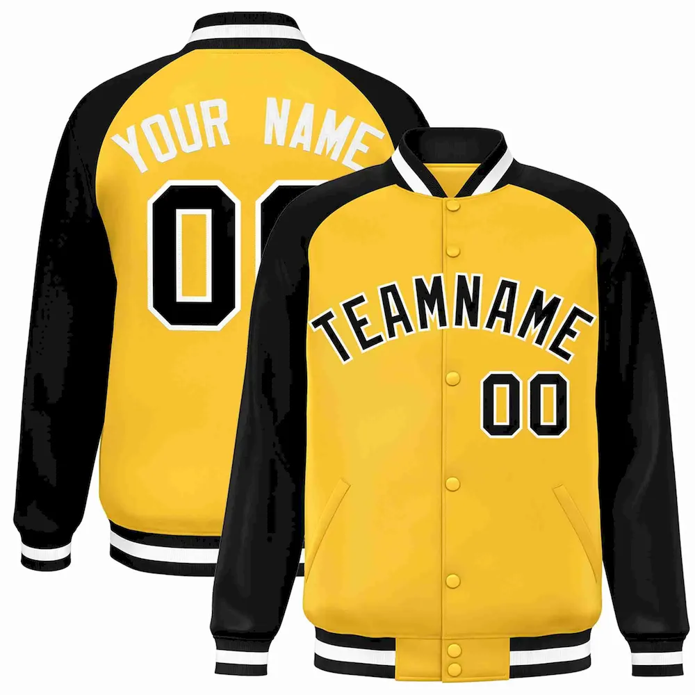 Custom White Red Raglan Sleeves Gradient Thick Stripe Authentic Baseball Jersey