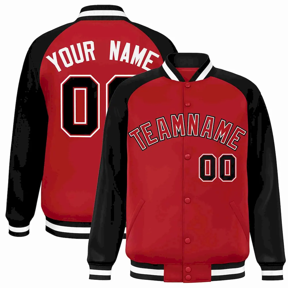 Custom Black Light Pink Raglan Sleeves Gradient Thick Stripe Authentic Baseball Jersey