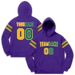 Custom Stitched Black Gray-White Cotton Pullover Sweatshirt Hoodie