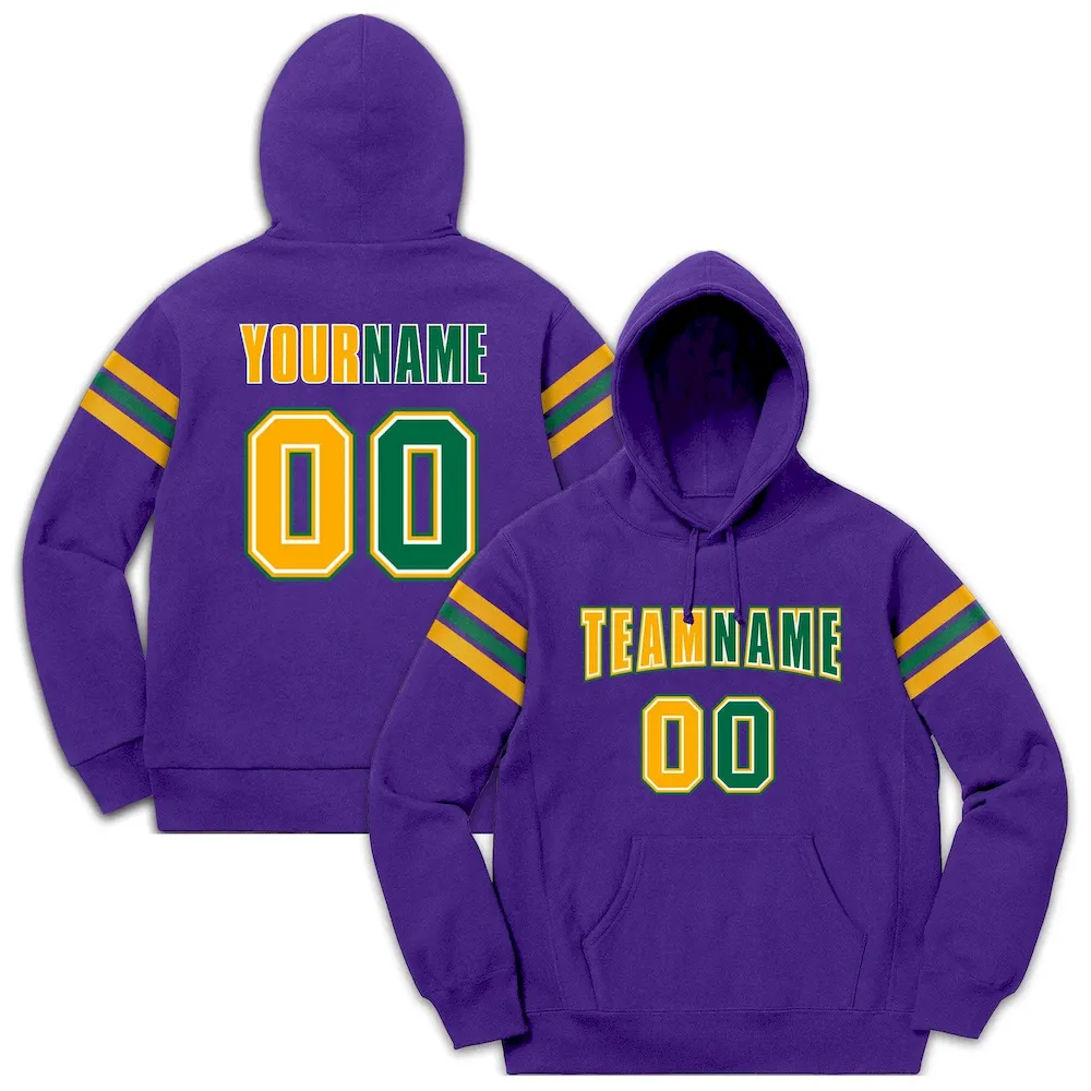 Custom Stitched Black Gray-White Cotton Pullover Sweatshirt Hoodie