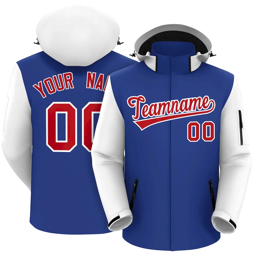Custom Gray Red-White Stripe Fashion Raglan Sleeves Authentic Baseball Jersey