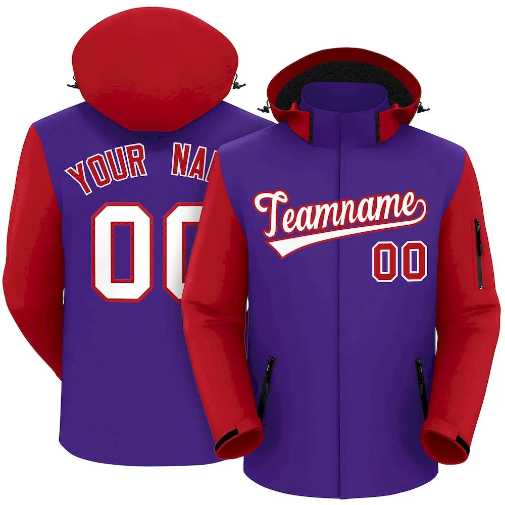Custom Light Blue Red-Royal Stripe Fashion Authentic Baseball Jersey