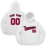 Custom Red White-Red Classic Style Pullover Fashion Hoodie Uniform