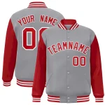 Custom Green White-Green Raglan Sleeves Varsity Full-Snap Letterman Jacket