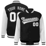 Custom Bright Green Black Star Ribbing Authentic Baseball Jersey