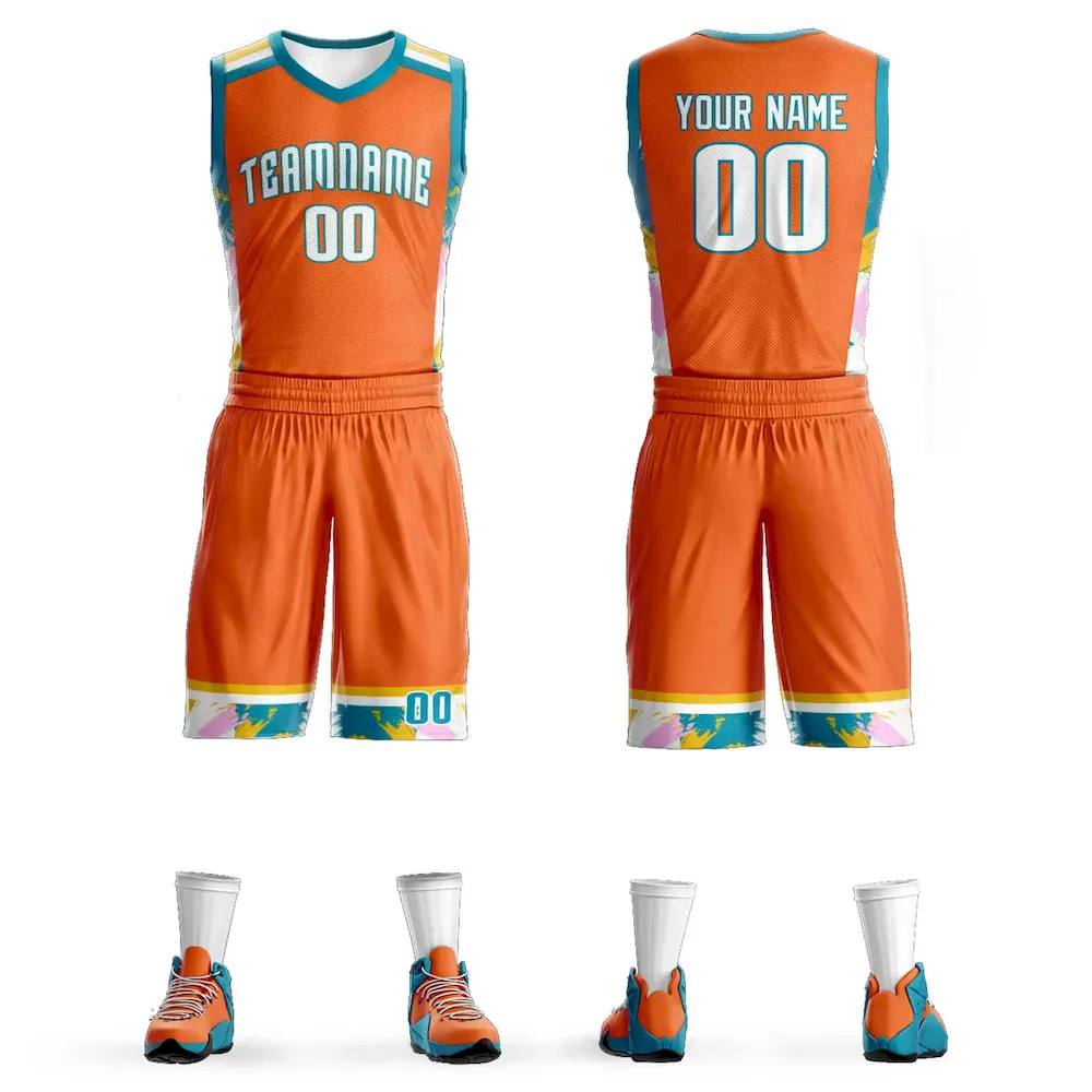 Custom Powder Blue White Graffiti Pattern Sets Basketball Jersey