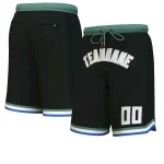 Custom Black White-Cream Personalized Basketball Shorts