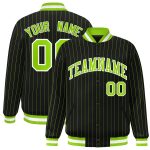 Custom Red White-Red Stripe Fashion Letterman Bomber Varsity Jacket