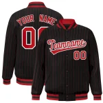Custom Crimson Old Gold Full Button Design Authentic Baseball Jersey
