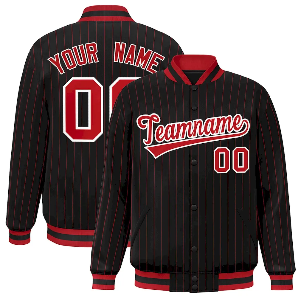 Custom Crimson Old Gold Full Button Design Authentic Baseball Jersey