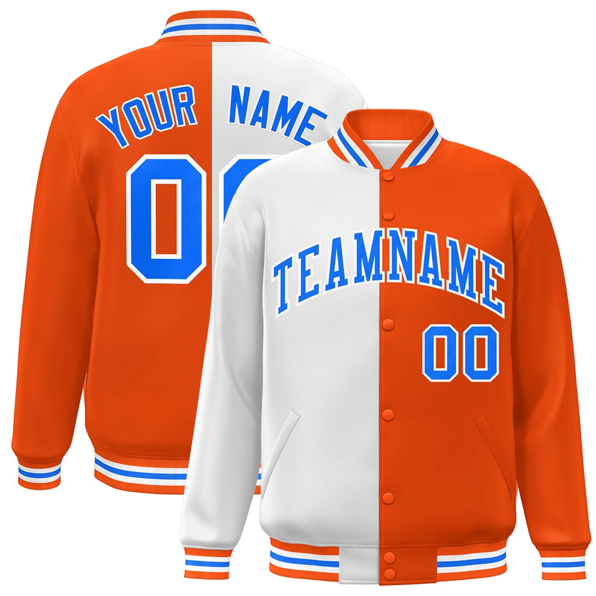 Custom Black Orange-White Classic Style Authentic Baseball Jersey