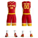 Custom Red Royal-White Graffiti Pattern Sets Lightning Basketball Jersey
