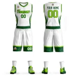 Custom White Neon Green-Green Graffiti Pattern Sets Lightning Basketball Jersey