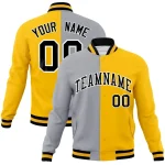 Custom Blue Pink Split Personalized Graffiti Raglan Sleeve Authentic Baseball Jersey