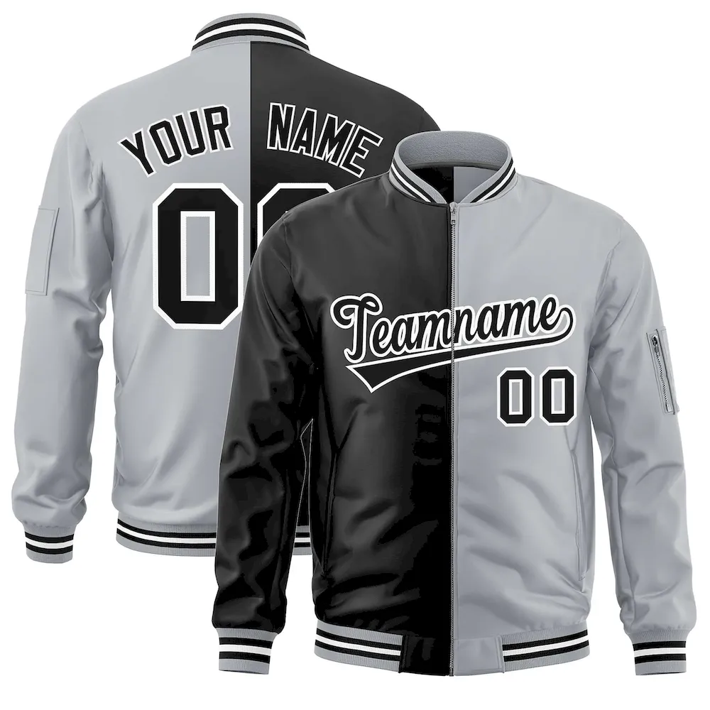 Custom Black Dark Gray Stripe Fashion Authentic Two-Button Baseball Jersey