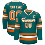 Custom Old Gold Black-White Classic Style Hockey Jersey