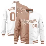 Custom Navy Pink Split Fashion Coconut Tree Design Authentic Baseball Jersey