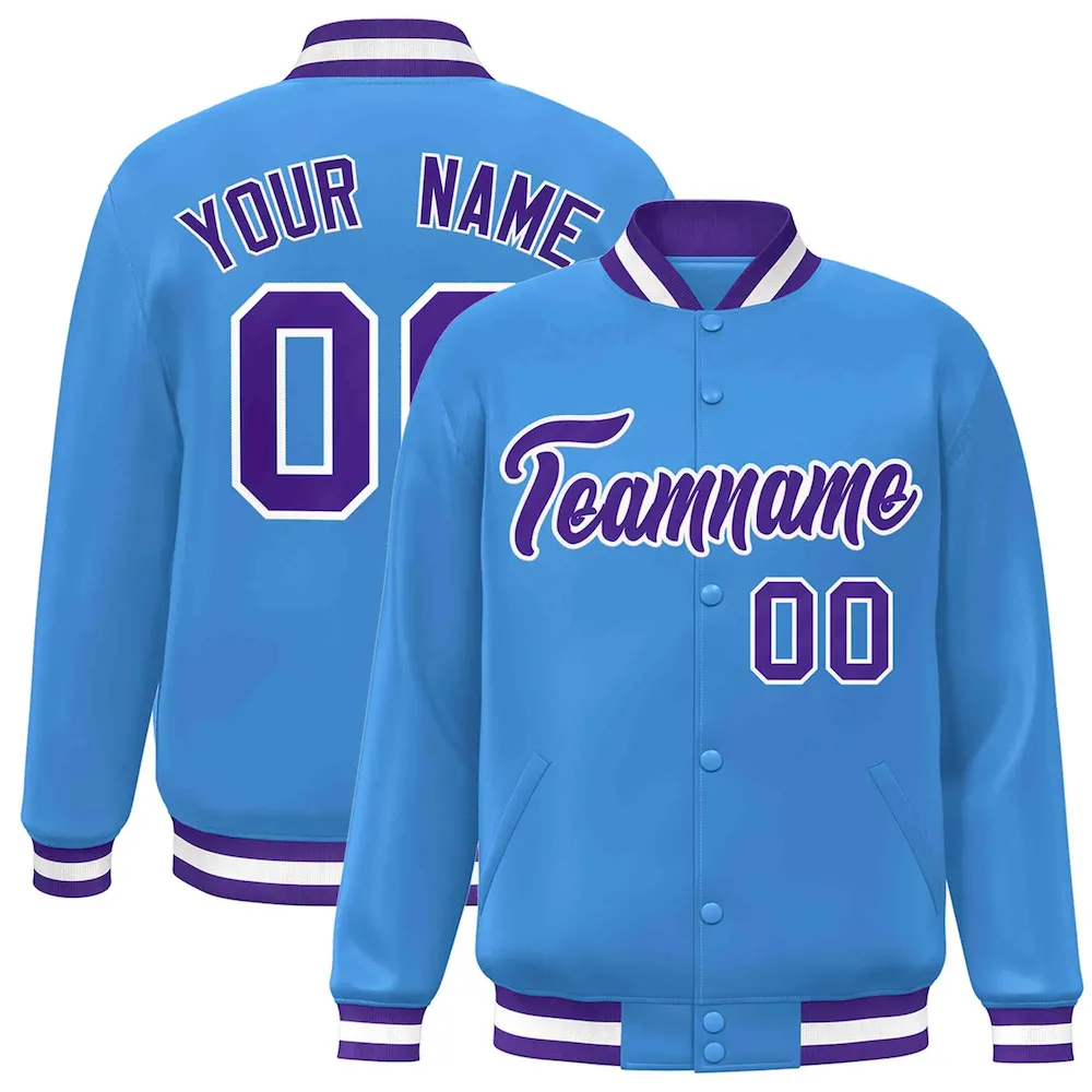 Custom Gold Black-White Classic Style Varsity Full-Snap Letterman Jacket