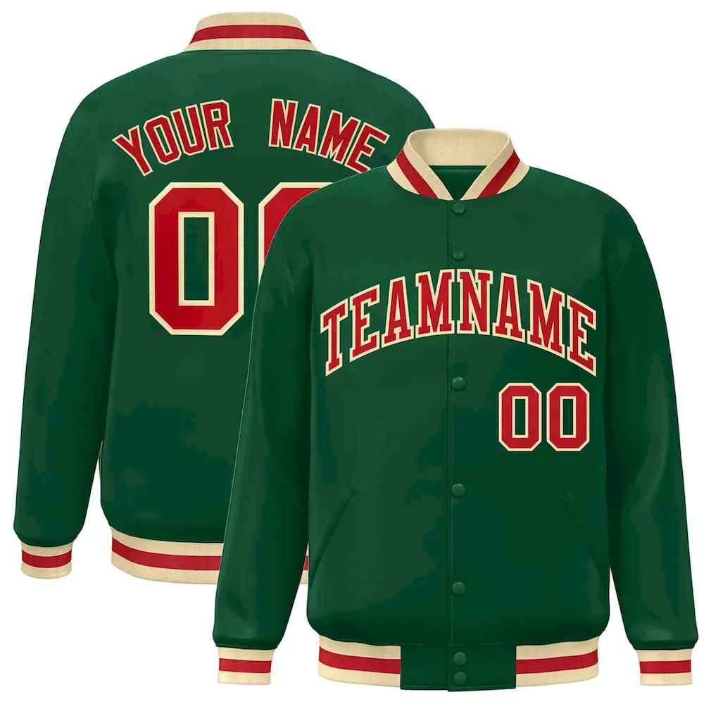 Custom White Kelly Green Lapel Gradient Fashion Authentic Baseball Jersey