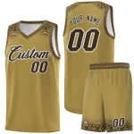 Custom Desert Yellow Brown Personalized Indians Print Sets Sports Uniform Basketball Jersey