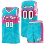 Custom Green Personalized City Silhouette Pattern Sports Uniform Basketball Jersey