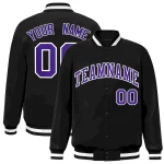 Custom Navy Pink Lapel Gradient Fashion Authentic Baseball Jersey