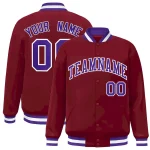 Custom Navy Red-White Raglan Sleeves Pullover Personalized Sweatshirt Hoodie
