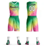 Custom Powder Blue Powder Blue-Black Gradient Fashion Sets Slash Basketball Jersey