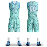 Custom Pink White-Royal Graffiti Pattern Sets Mesh Basketball Jersey