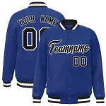 Custom Stitched Crimson Navy-Gold Raglan Sleeves Sports Full-Zip Sweatshirt Hoodie