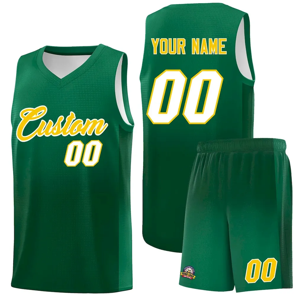 Custom Gray Dark Gray Gradient Fashion Sets Sports Uniform Basketball Jersey