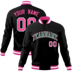 Custom Black White-Old Gold Classic Style Varsity Full-Snap Letterman Jacket