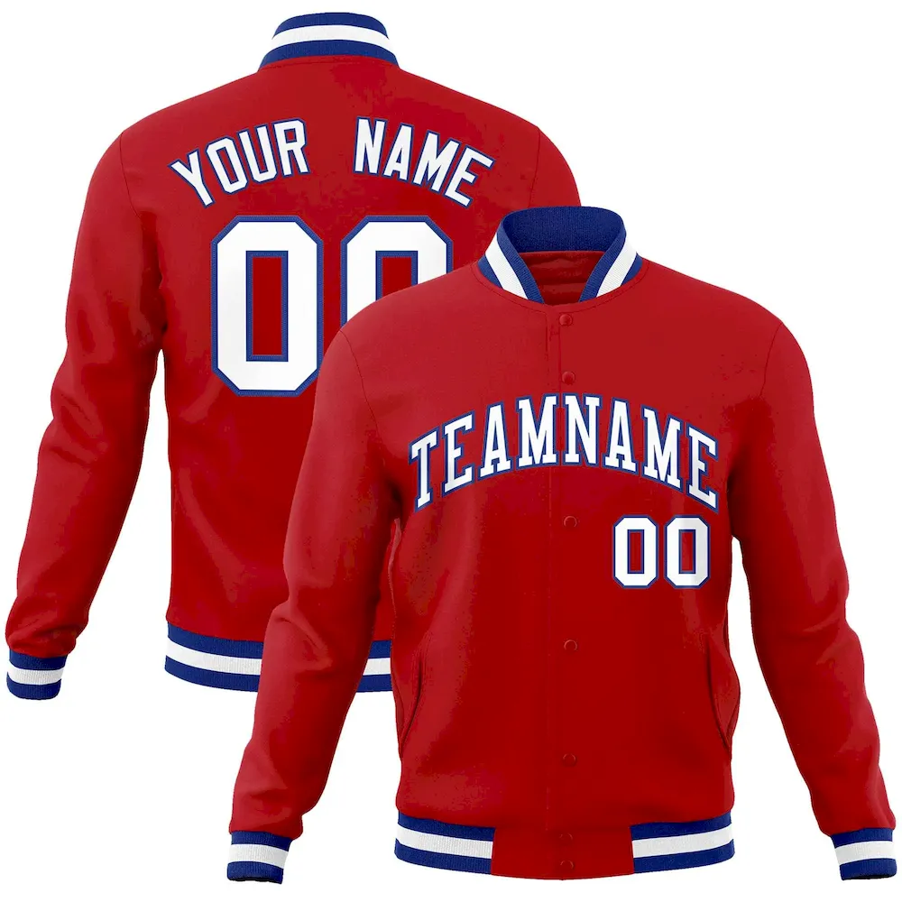 Custom Light Blue Red-White Raglan Sleeves Pullover Personalized Sweatshirt Hoodie