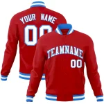 Custom Red Black-White Raglan Sleeves Pullover Personalized Team Sweatshirt Hoodie