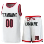 Custom Red Red-Black Classic Sets Basketball Jersey