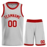 Custom Gray Maroon Classic Sets Bull Basketball Jersey
