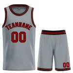 Custom Dark Gray White-Royal Classic Sets Bull Basketball Jersey