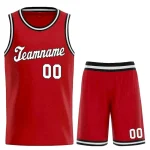 Custom Red White Classic Sets Sports Uniform Basketball Jersey