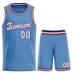 Custom Teal White-Orange Classic Sets Sports Uniform Basketball Jersey