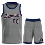 Custom Dark Gray Navy-Orange Classic Sets Sports Uniform Basketball Jersey